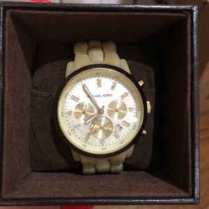 Michael Kors Gold Tortoise Watch